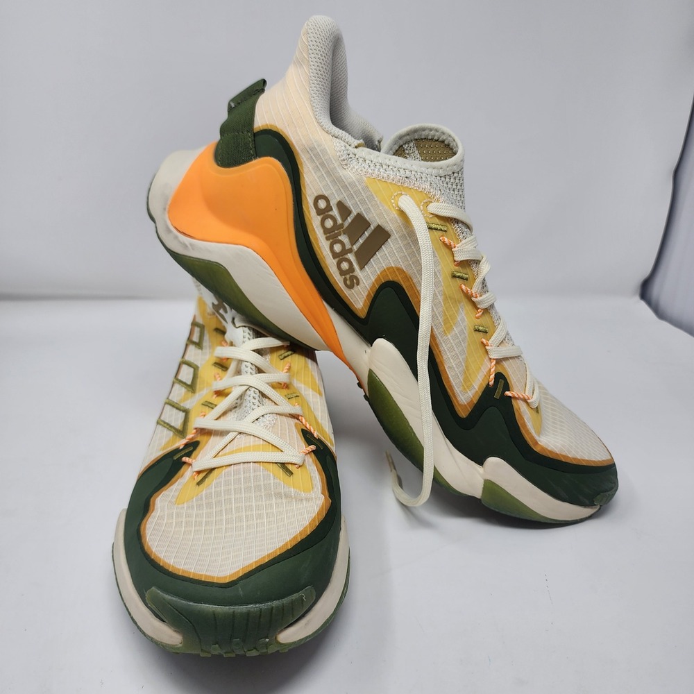 Adidas Patrick Mahomes Impact FLX Men's Size 12 Training Shoes GV9881 Grn Orange